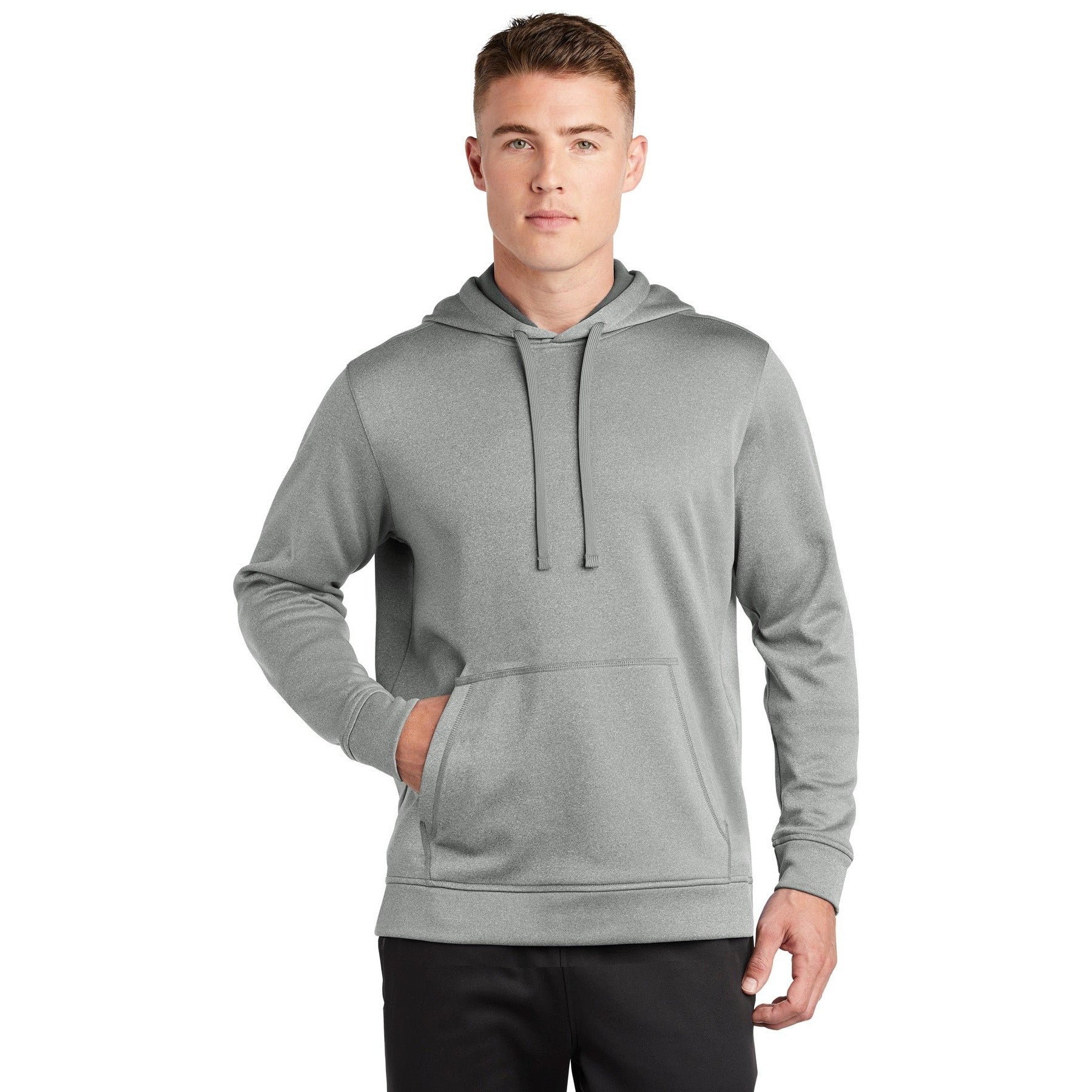 Sport-Tek-Sport-Tek ® PosiCharge ® Sport-Wick ® Heather Fleece Hooded Pullover. ST264-MedTech-2